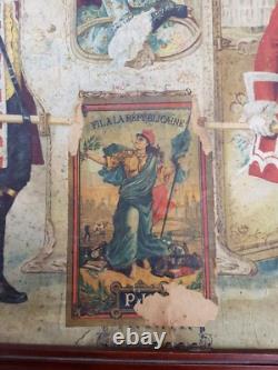 TRÈS ANCIENNE AFFICHE PUBLICITAIRE LE FIL A LA REPUBLICAINE, 18è ou 19è siècle