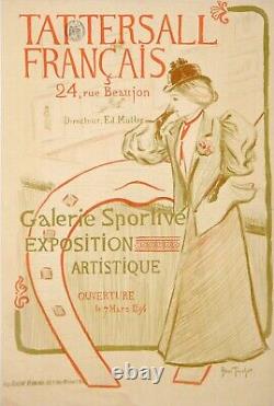 TRUCHET ABEL 1896 TATTERSALL FRANC? AIS GALERIE SPORTIVE 39,5X57,5 cm AFFICHE