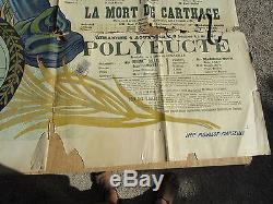 Théâtre antique D'ORANGE chorégie des 3-4 aout 1912 affiche signé Dellepiane