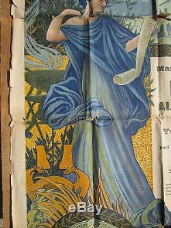 Théâtre antique D'ORANGE chorégie des 3-4 aout 1912 affiche signé Dellepiane