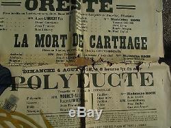 Théâtre antique D'ORANGE chorégie des 3-4 aout 1912 affiche signé Dellepiane