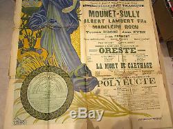 Théâtre antique D'ORANGE chorégie des 3-4 aout 1912 affiche signé Dellepiane