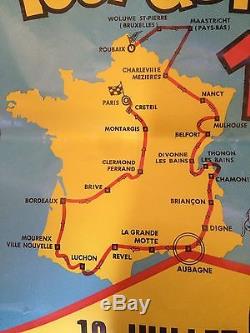 Tour de france aubagne rare affiche originale 1969 vélo cyclisme gimondi merkx