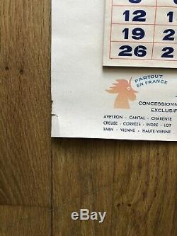 Tres Jolie Calendrier De Garage Pin IGOL De 1959 Complet