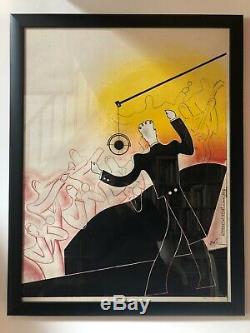 Tres Rare Ancienne Affiche Jazz 1920 1930 Old Poster Art Deco Old Prints