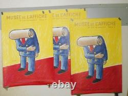 Un Lot De Trois Affiches Anciennes Musee De L'affiche Par Raymond Savignac