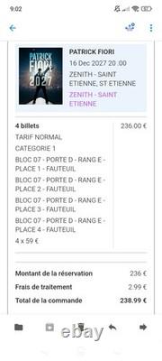 Vendre Ticket Concert Patrick Fiori