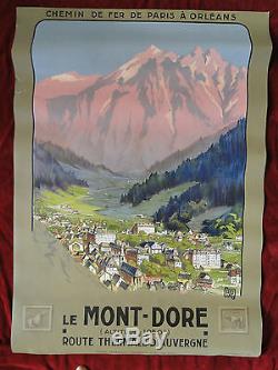 Vintage Poster Alo Le Mont-Dore Auvergne Chemin de Fer de Paris à Orléans