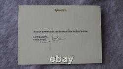 Vintage print ad Helmut Lang by Bruce WEBER 2005 with envelope sent to clients